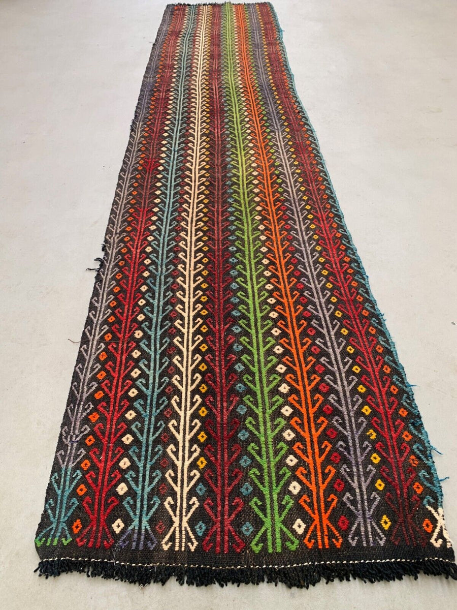 Runner Kilim, Turkish Kilim, Vintage Kilim, Antique Kilim, 28x84 inches Pink Kilim, Bohemian popular Kilim, Corridor Kilim, 6223