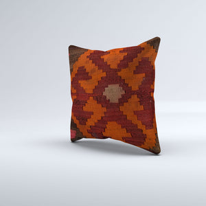 Vintage Turkish Kilim Cushion Cover 40x40 cm 16x16 in  Square Pillowcase 40944