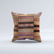 Vintage Turkish Kilim Cushion Cover 40x40 cm 16x16 in  Square Pillowcase 40938