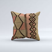 Vintage Turkish Kilim Cushion Cover 40x40 cm 16x16 in  Square Pillowcase 40971