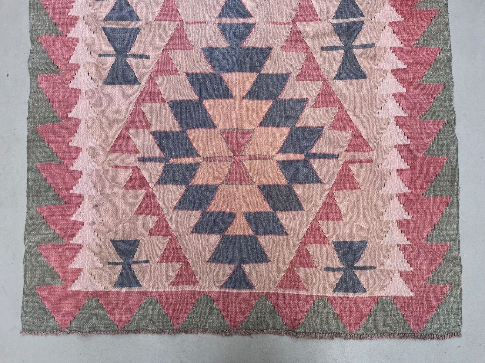 Vintage Turkish Kilim Rug 170x117 cm Wool Kelim Medium