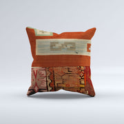 Vintage Turkish Kilim Cushion Cover 40x40 cm 16x16 in  Square Pillowcase 40975