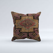 Vintage Turkish Kilim Cushion Cover 40x40 cm 16x16 in  Square Pillowcase 40963