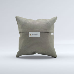 Vintage Turkish Kilim Cushion Cover 40x40 cm 16x16 in  Square Pillowcase 40939