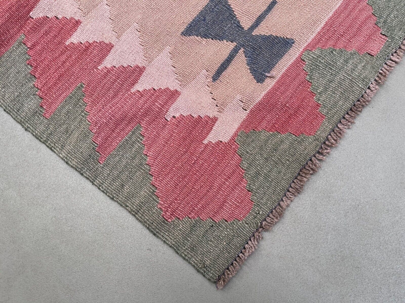 Vintage Turkish Kilim Rug 170x117 cm Wool Kelim Medium