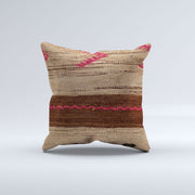 Vintage Turkish Kilim Cushion Cover 40x40 cm 16x16 in  Square Pillowcase 40936