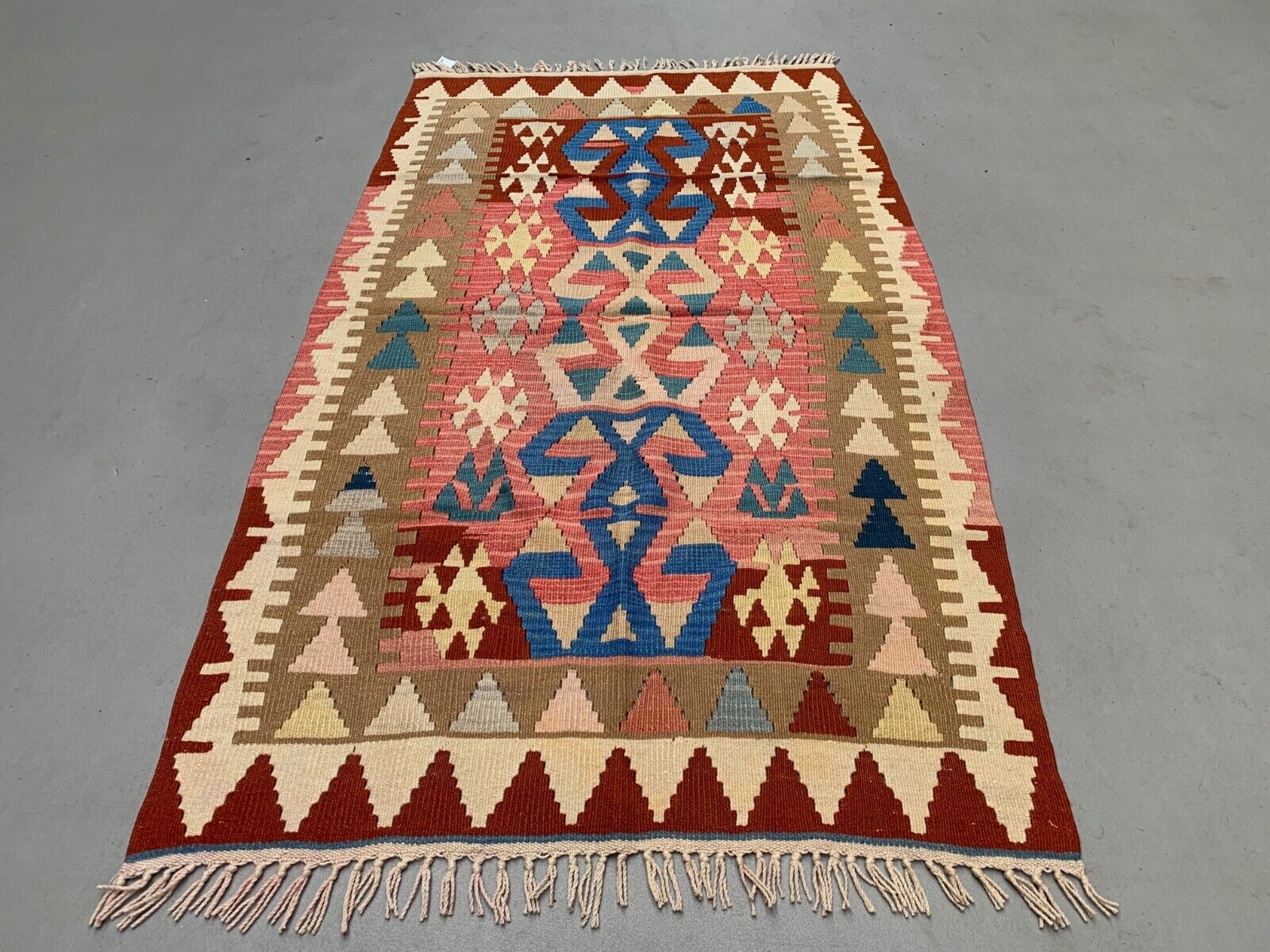 Large Vintage Turkish Kilim Rug 170x94 cm Wool Kelim Medium