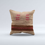 Vintage Turkish Kilim Cushion Cover 40x40 cm 16x16 in  Square Pillowcase 40937