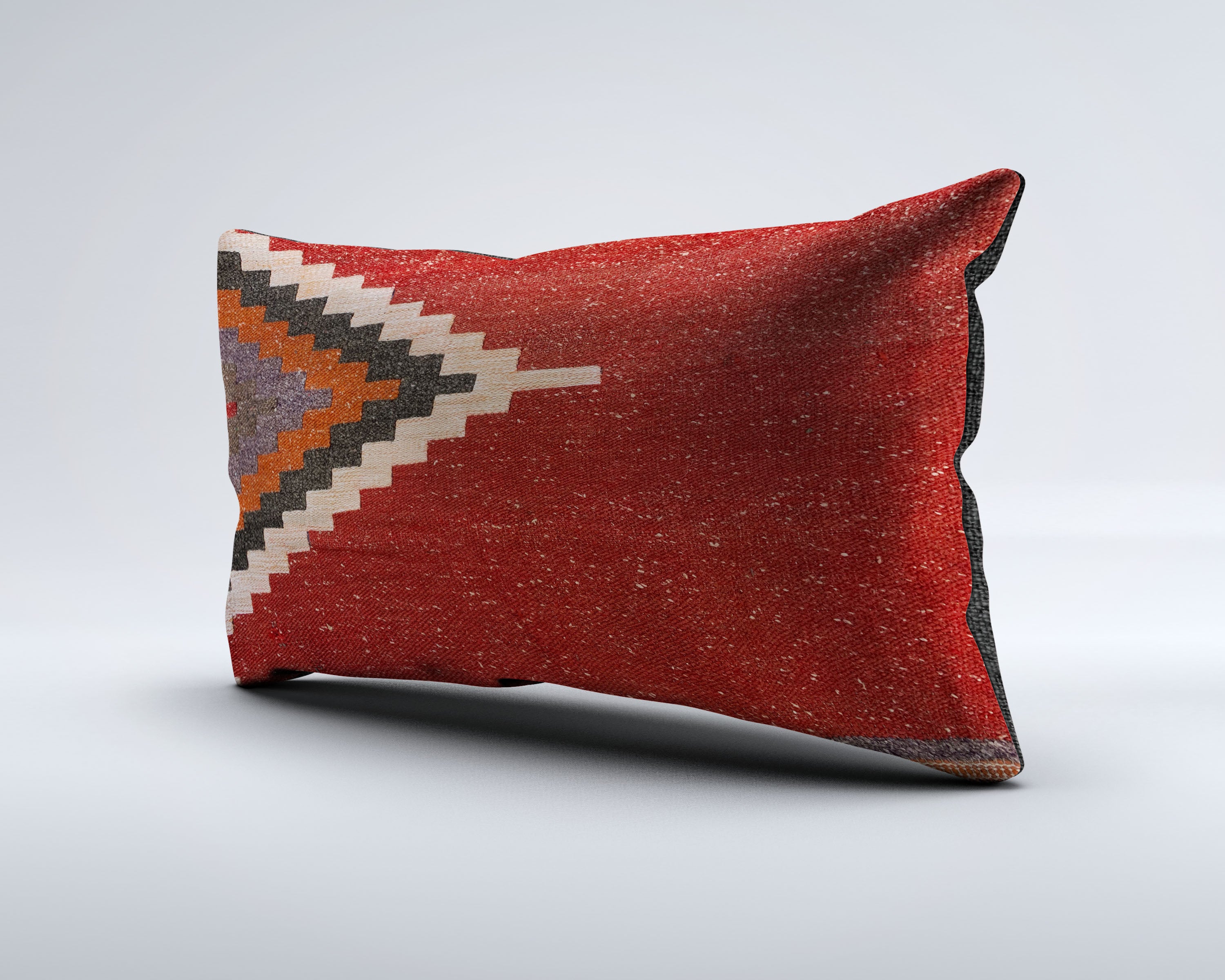 Vintage Turkish Kilim Cushion Cover 30x50 cm Lumbar Wool Kelim Pillowcase 35263
