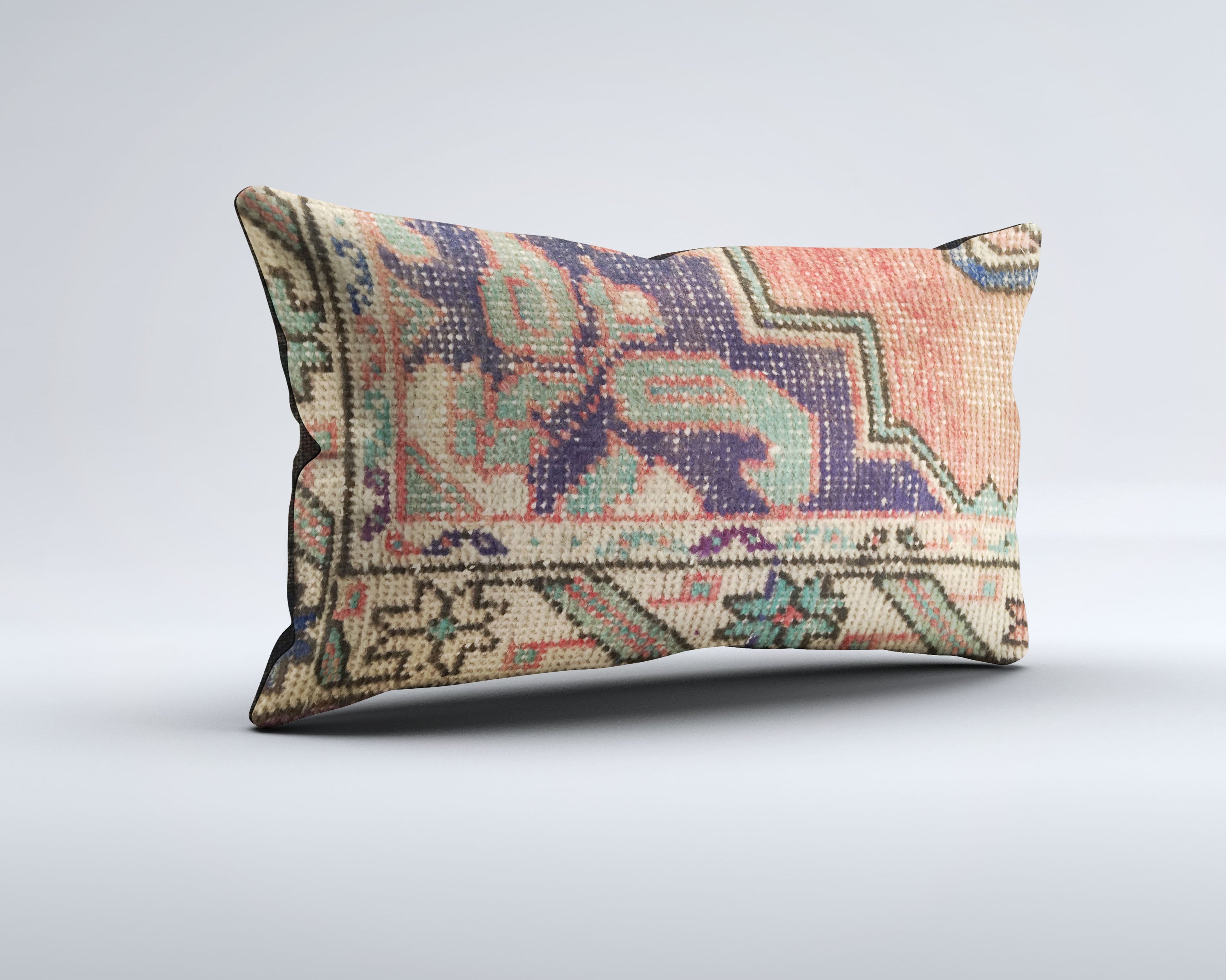 Handmade Carpet Cushion Cover Carpet Pillow 50x30 cm Turkish 35322