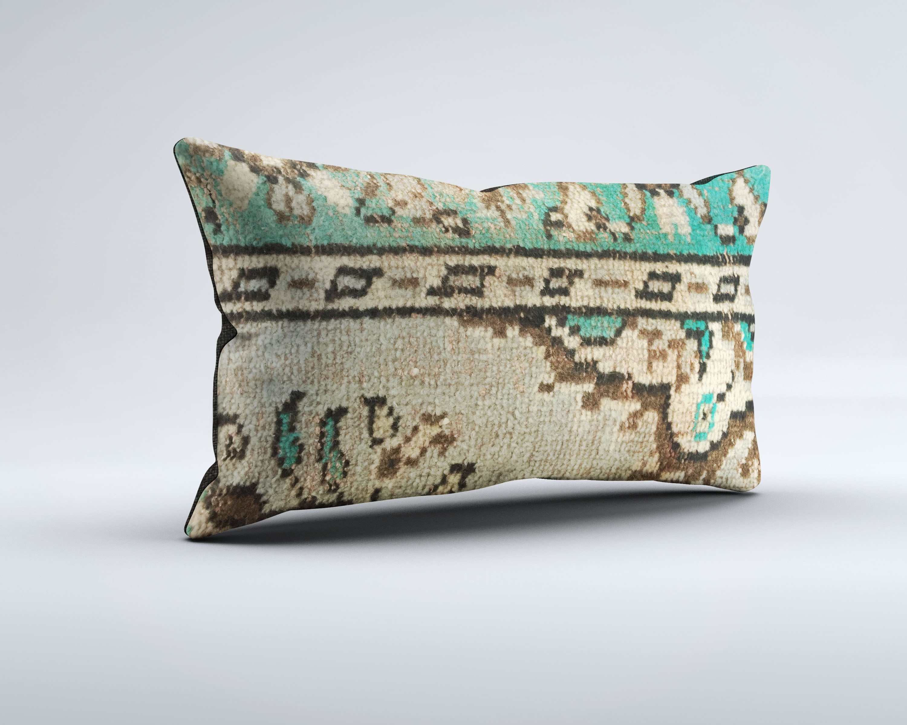 Handmade Carpet Cushion Cover Carpet Pillow 50x30 cm Turkish 35326