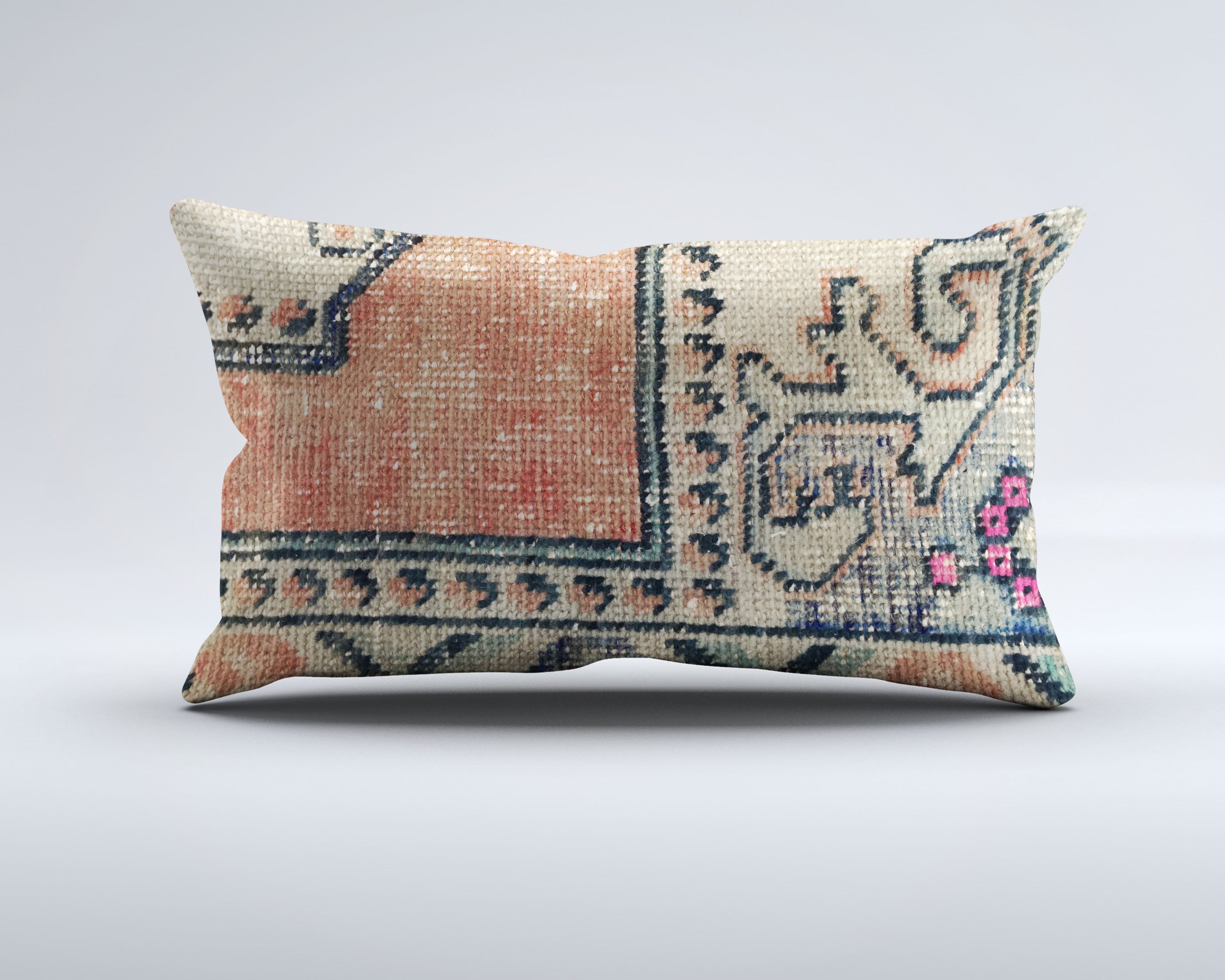 Handmade Carpet Cushion Cover Carpet Pillow 50x30 cm Turkish 35338