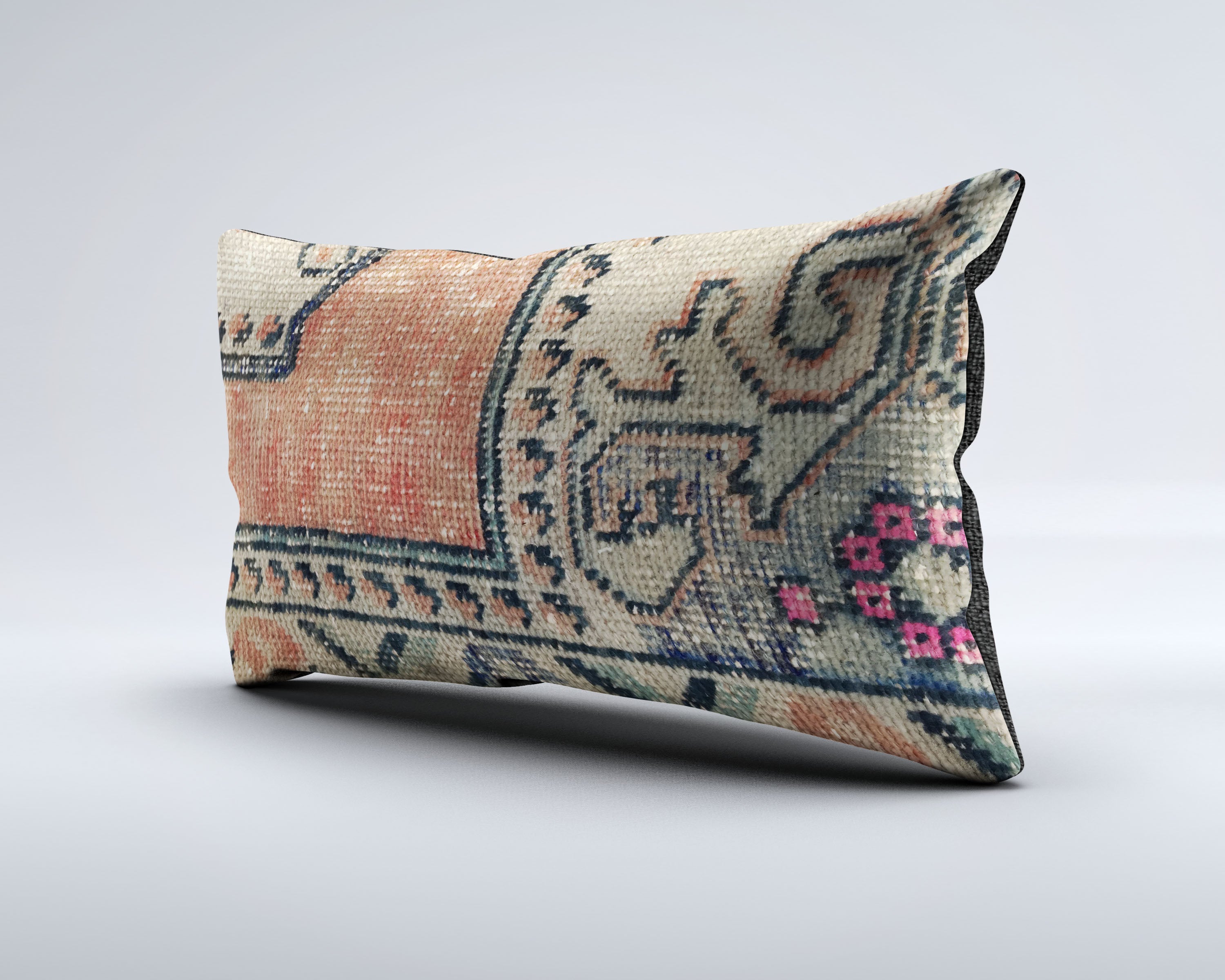 Handmade Carpet Cushion Cover Carpet Pillow 50x30 cm Turkish 35338