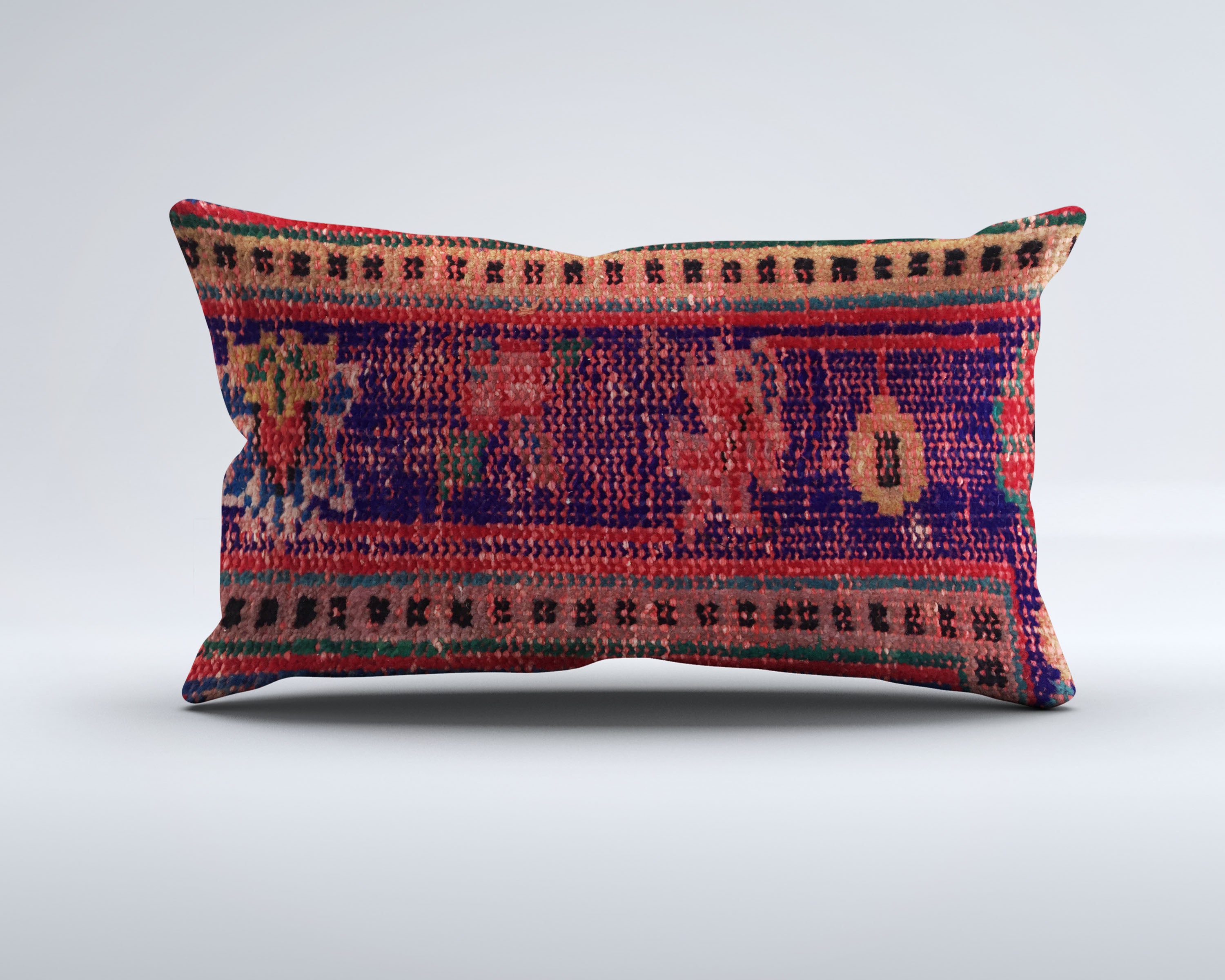 Handmade Carpet Cushion Cover Carpet Pillow 50x30 cm Turkish 35344