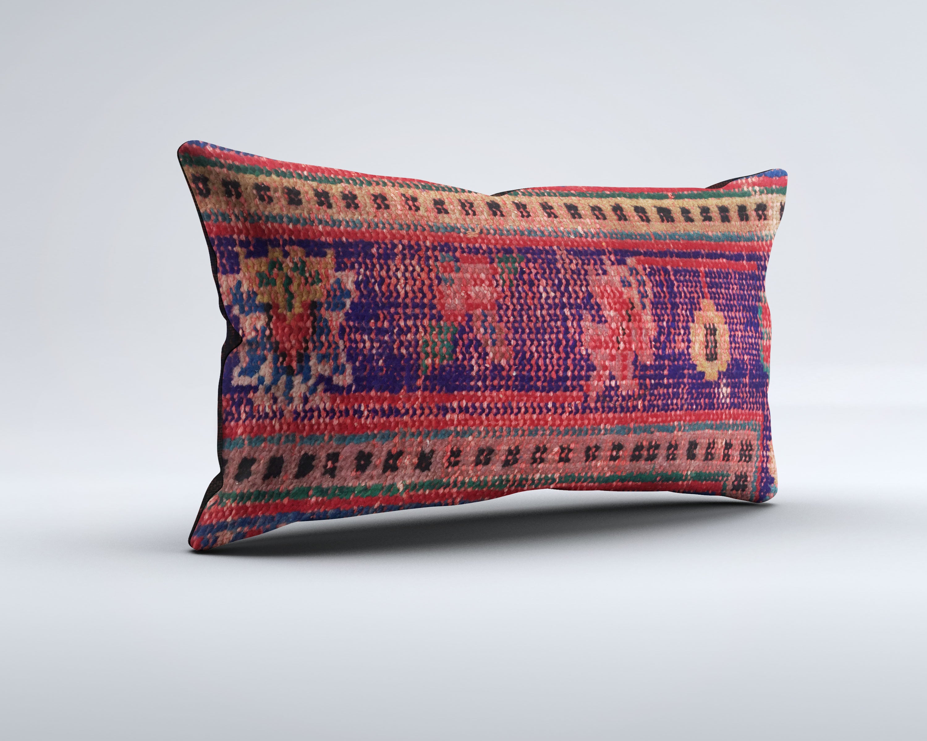 Handmade Carpet Cushion Cover Carpet Pillow 50x30 cm Turkish 35344