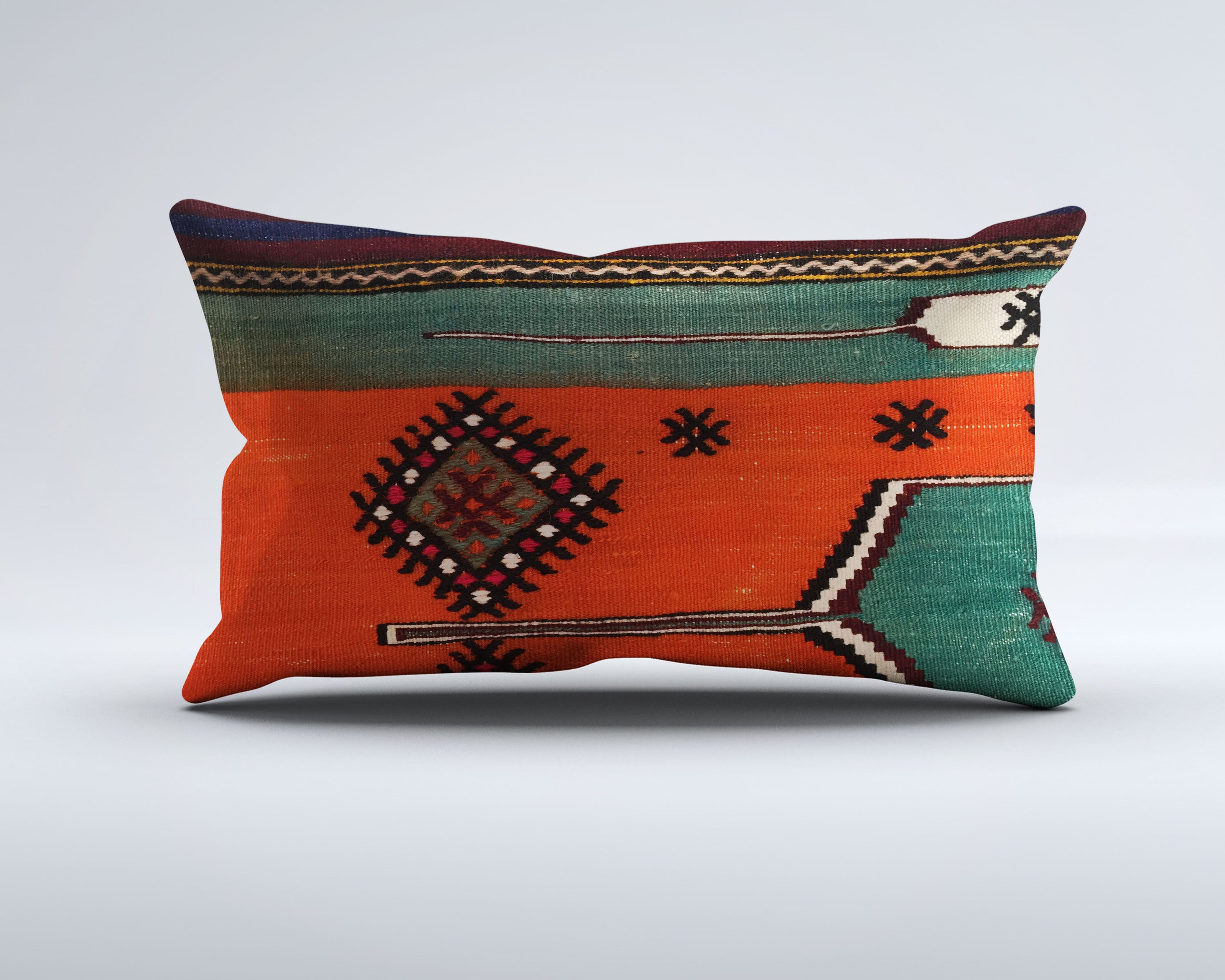 Vintage Turkish Kilim Cushion Cover, Pillowcase 30x50 cm 35371