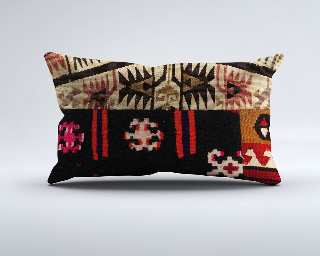 Vintage Turkish Kilim Cushion Cover, Pillowcase 30x50 cm 35394