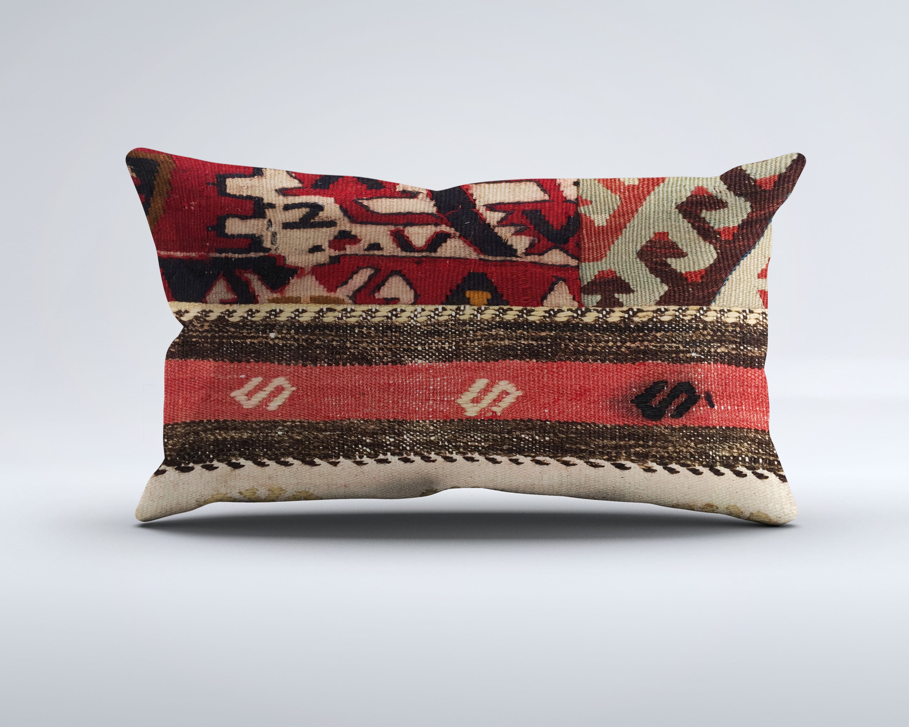 Vintage Turkish Kilim Cushion Cover, Pillowcase 30x50 cm 35399