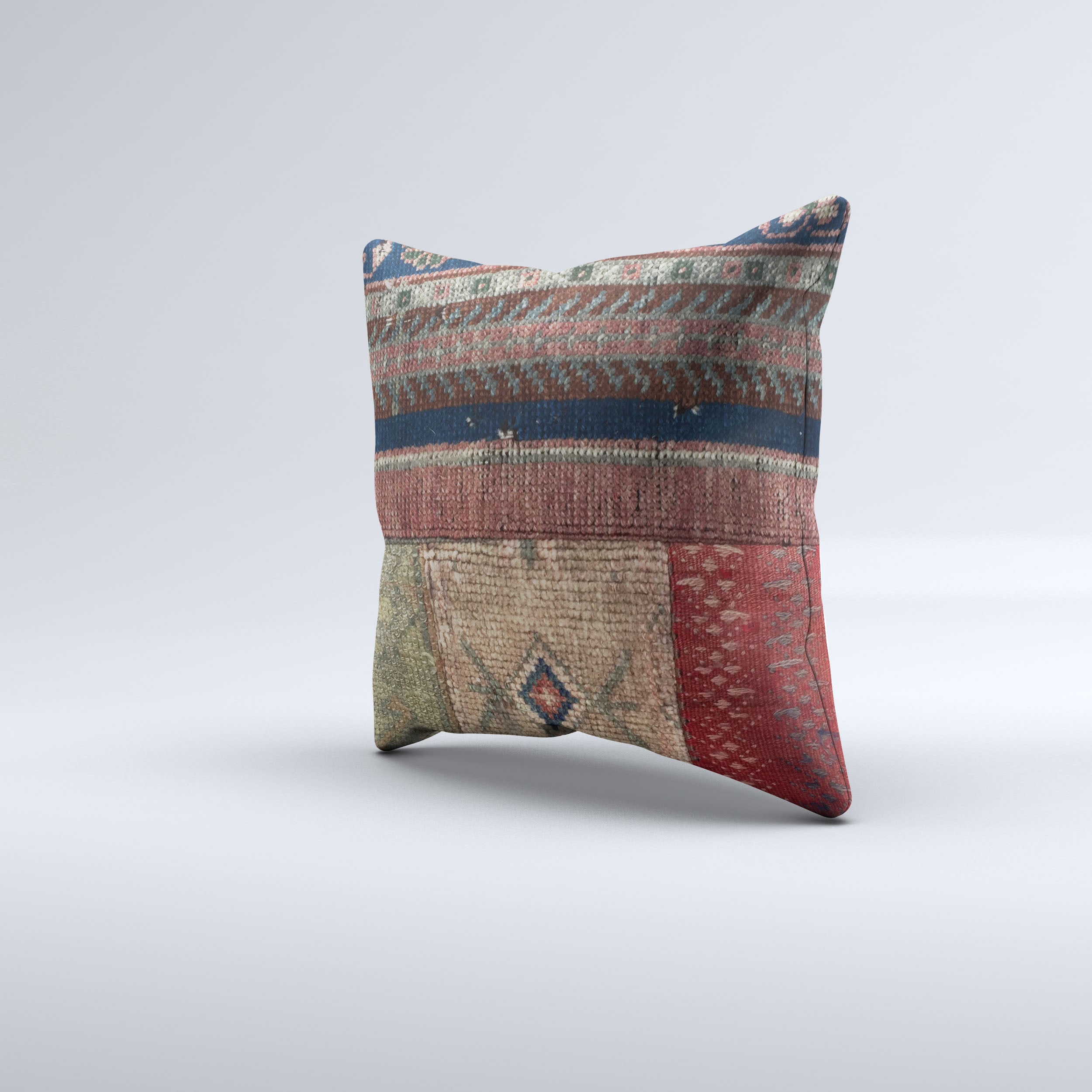 Carpet Cushion Cover, Pillow Case 40x40 cm Turkish Kilim, Handmade  40886