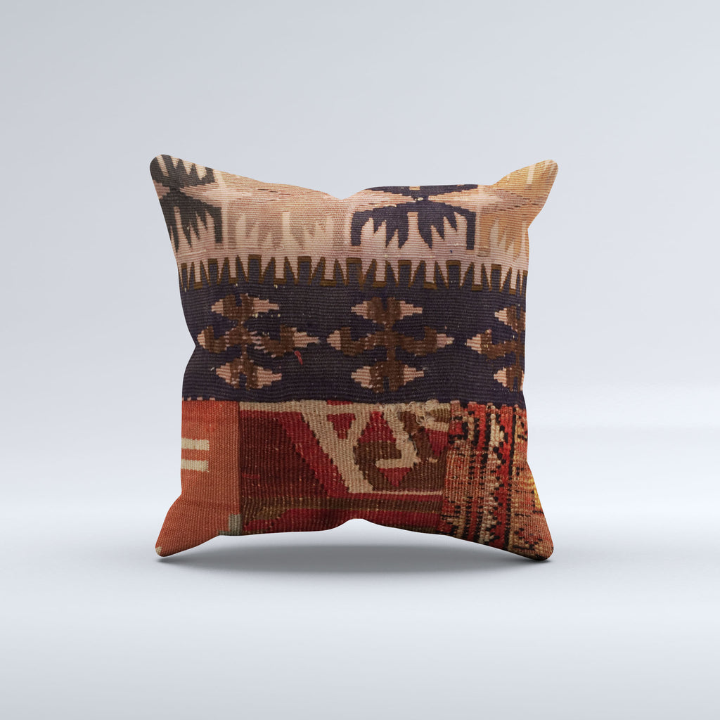 Carpet Cushion Cover, Pillow Case 40x40 cm Turkish Kilim, Handmade  40888