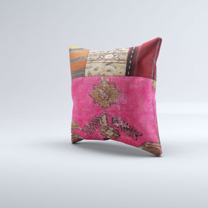 Carpet Cushion Cover, Pillow Case 40x40 cm Turkish Kilim, Handmade  40897
