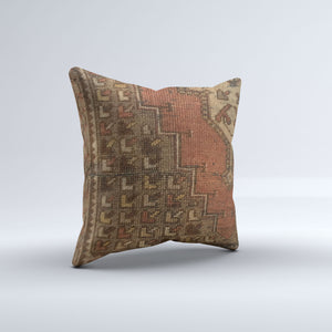 Carpet Cushion Cover, Pillow Case 40x40 cm Turkish Kilim, Handmade  40903