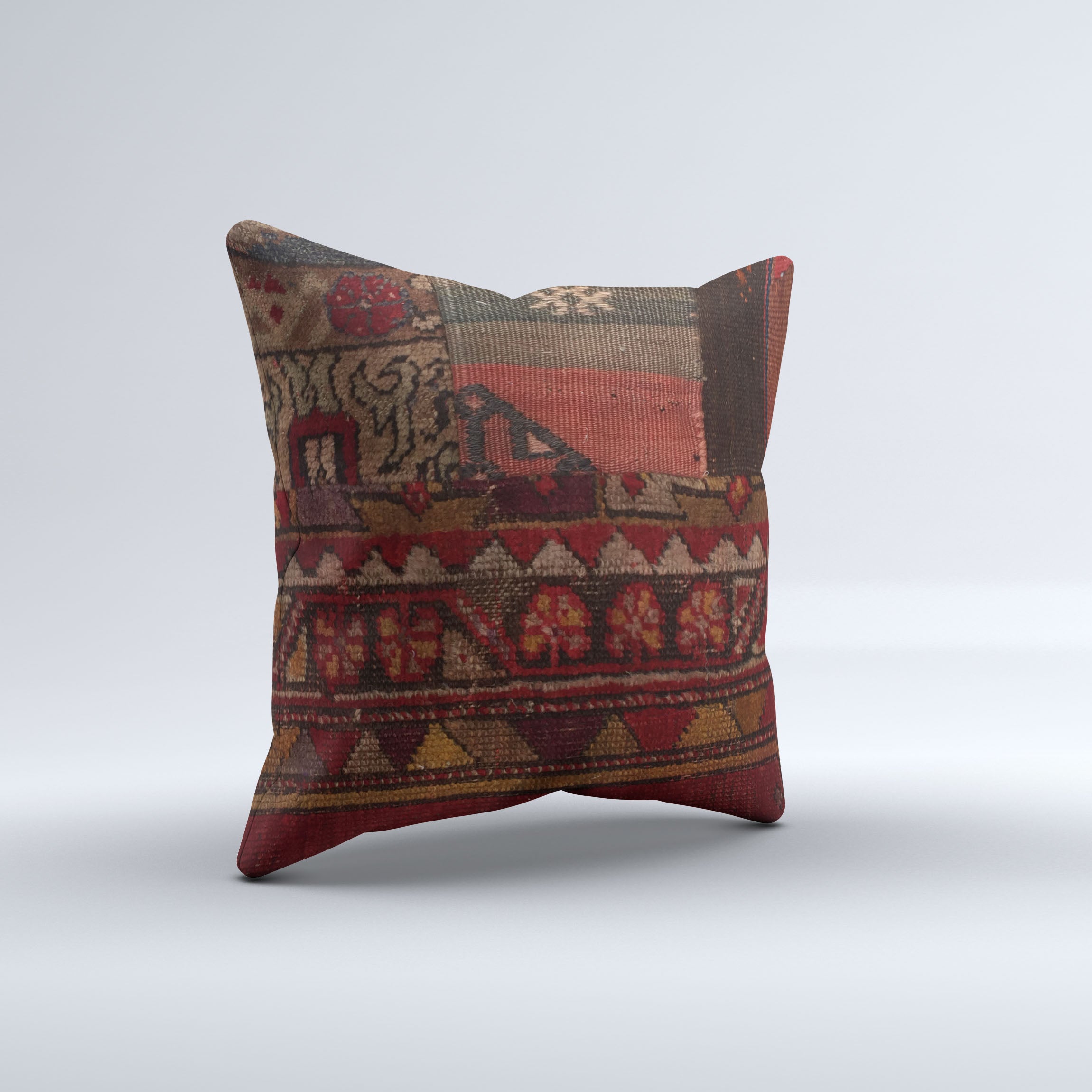 Carpet Cushion Cover, Pillow Case 40x40 cm Turkish Kilim, Handmade  40911