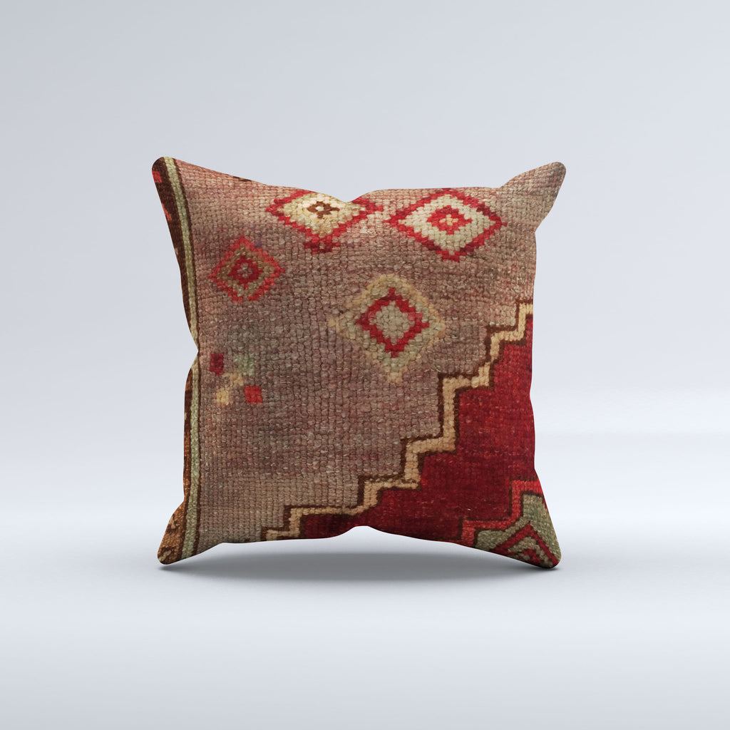 Carpet Cushion Cover, Pillow Case 40x40 cm Turkish Kilim, Handmade  40916