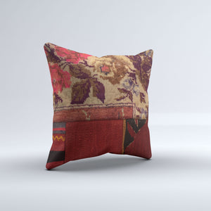 Carpet Cushion Cover, Pillow Case 40x40 cm Turkish Kilim, Handmade  40918