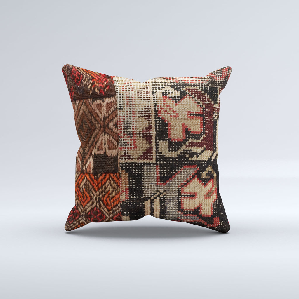 Carpet Cushion Cover, Pillow Case 40x40 cm Turkish Kilim, Handmade  40919