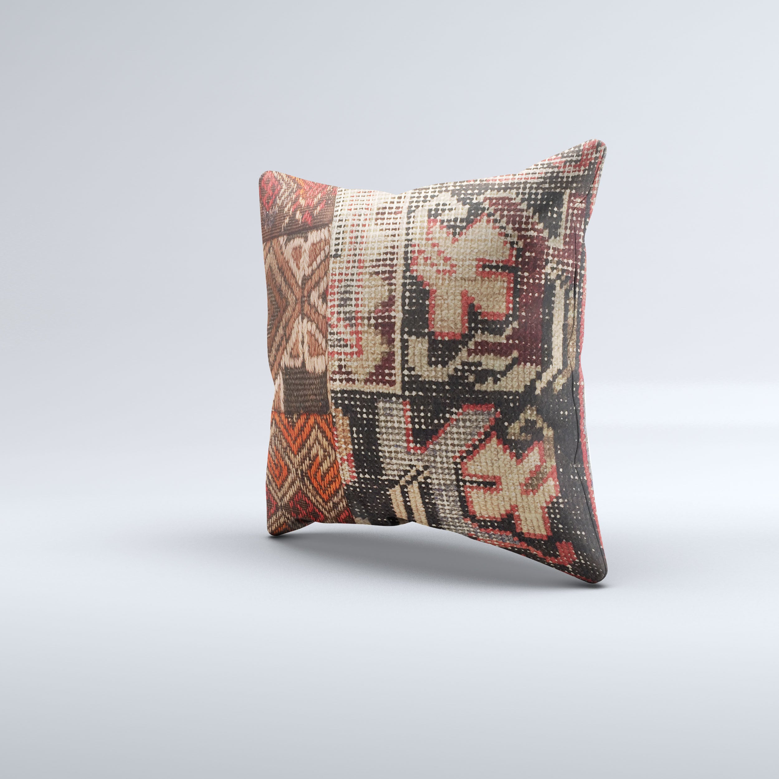 Carpet Cushion Cover, Pillow Case 40x40 cm Turkish Kilim, Handmade  40919