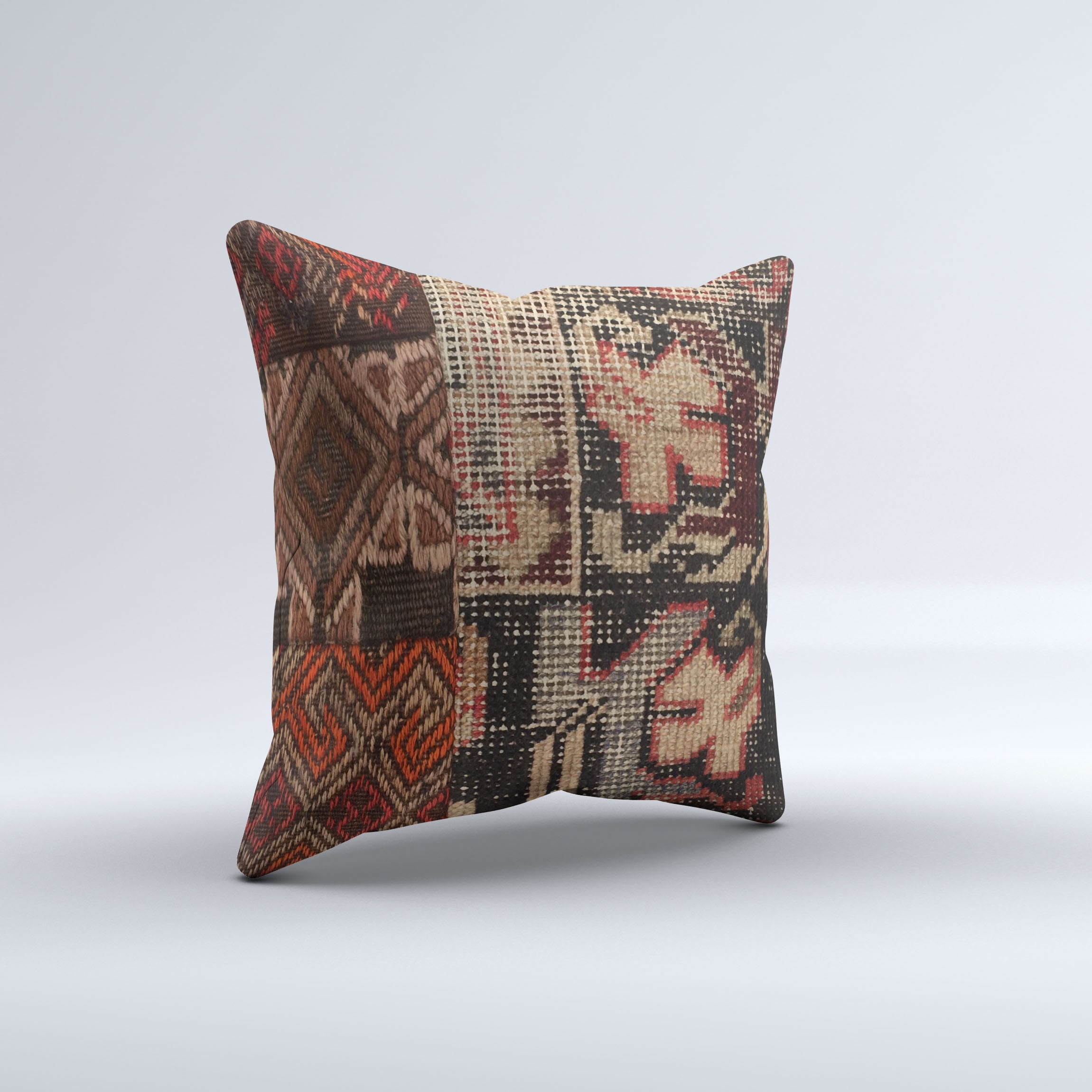 Carpet Cushion Cover, Pillow Case 40x40 cm Turkish Kilim, Handmade  40919