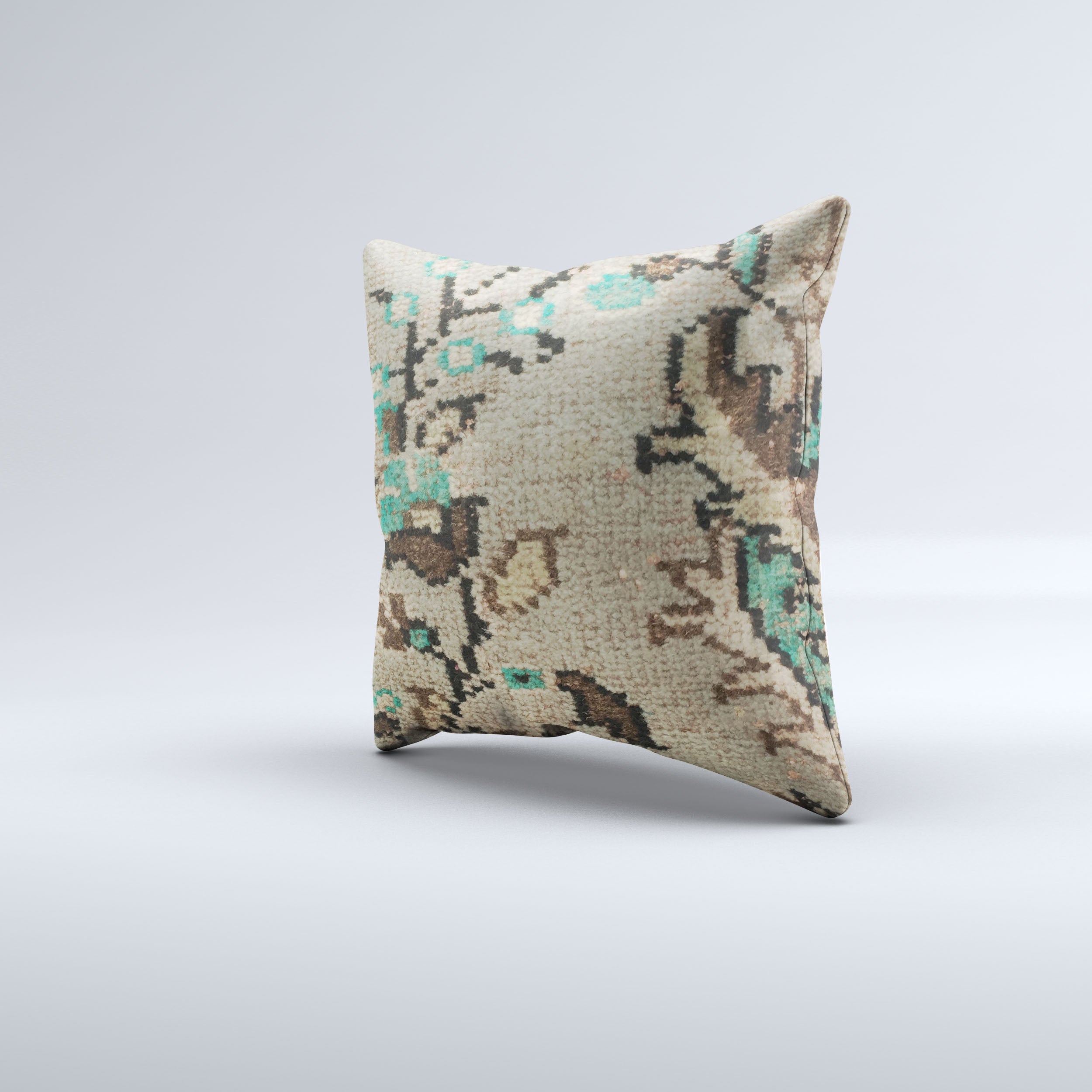 Carpet Cushion Cover, Pillow Case 40x40 cm Turkish Kilim, Handmade  40927