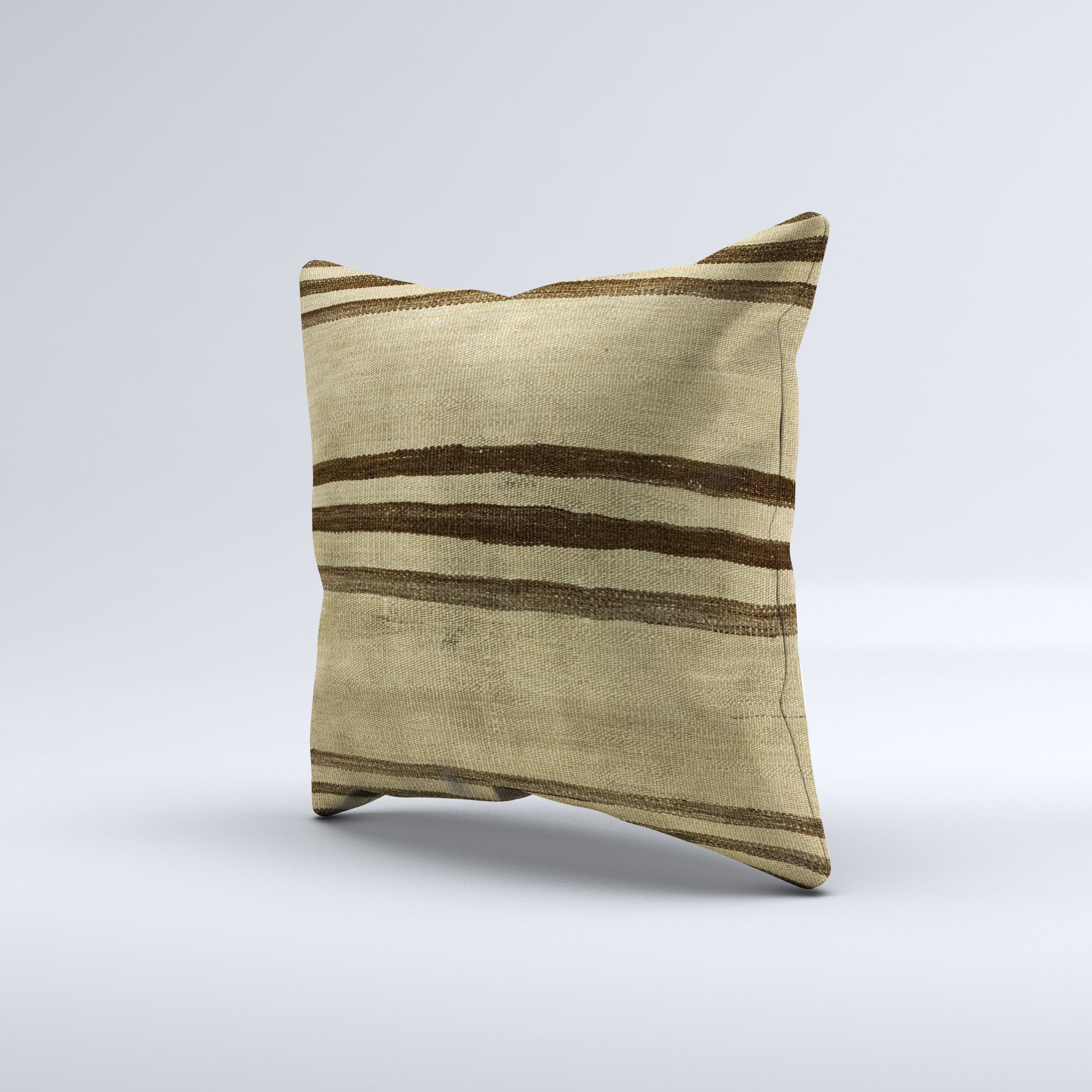 Vintage Turkish Kilim Cushion Cover 50x50 cm Square Wool Kelim Pillowcase 50502