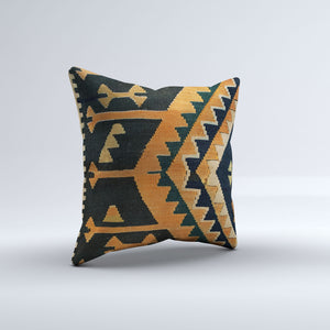 Vintage Turkish Kilim Cushion Cover 50x50 cm Square Wool Kelim Pillowcase 50517