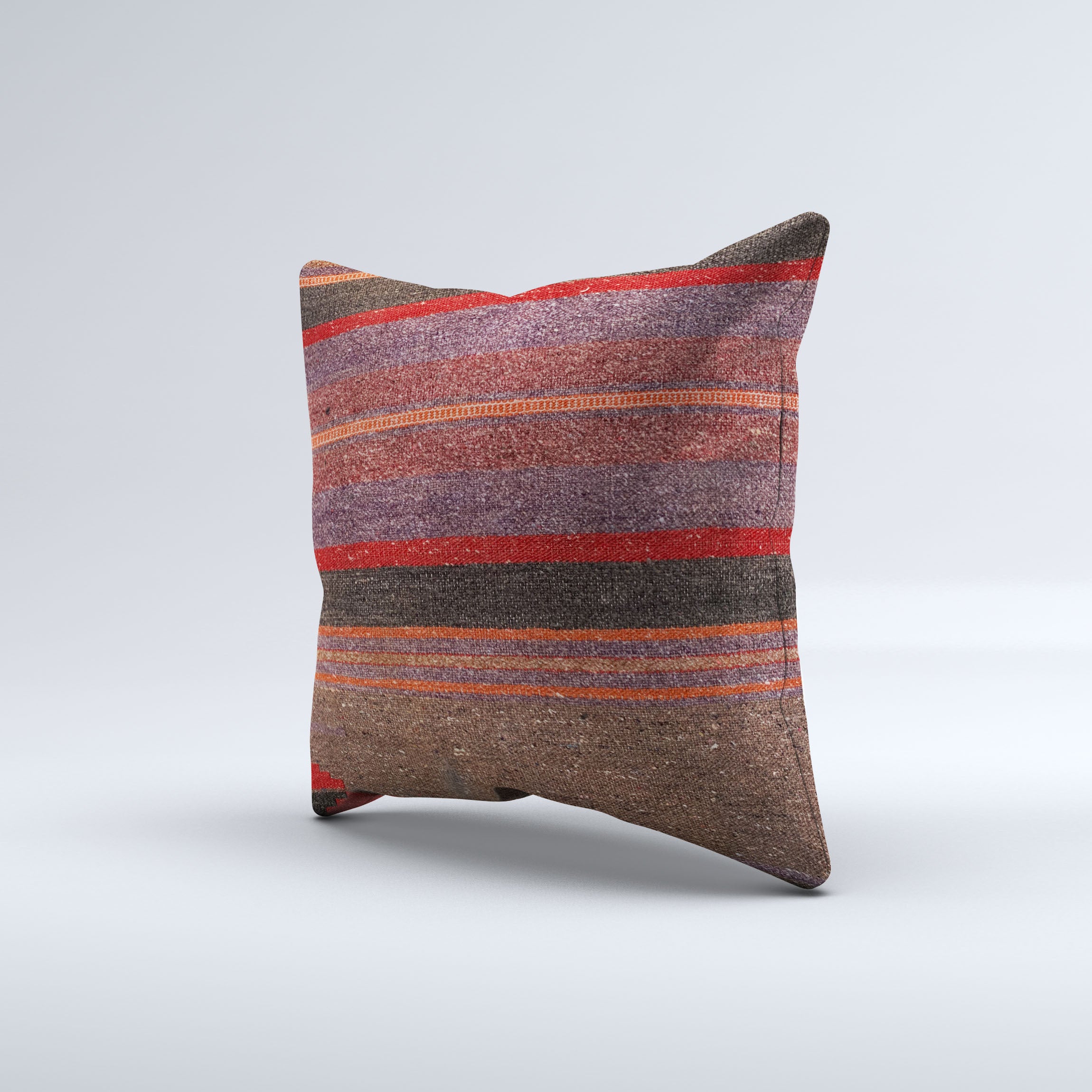 Vintage Turkish Kilim Cushion Cover 50x50 cm Square Wool Kelim Pillowcase 50528