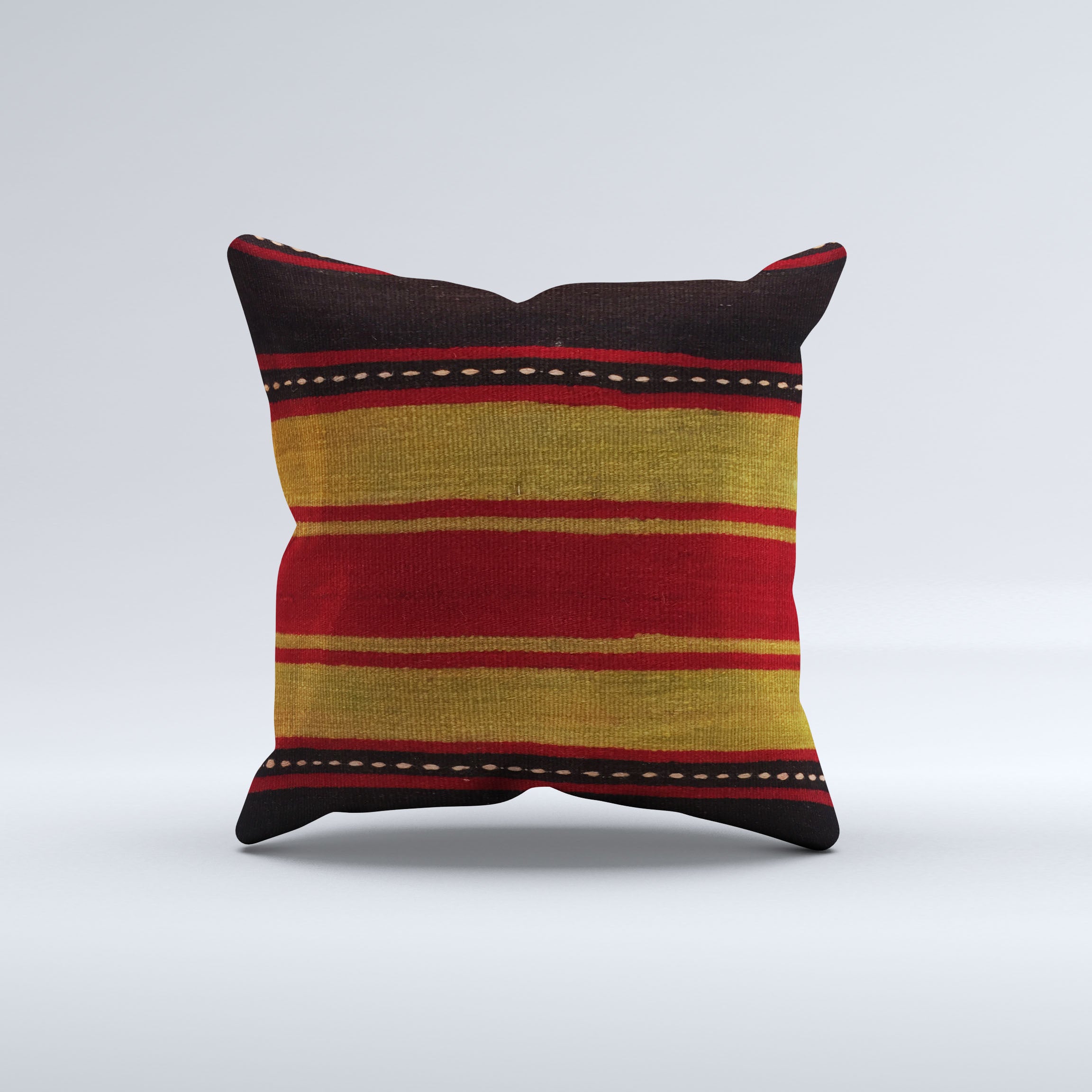 Vintage Turkish Kilim Cushion Cover 50x50 cm Square Wool Kelim Pillowcase 50559