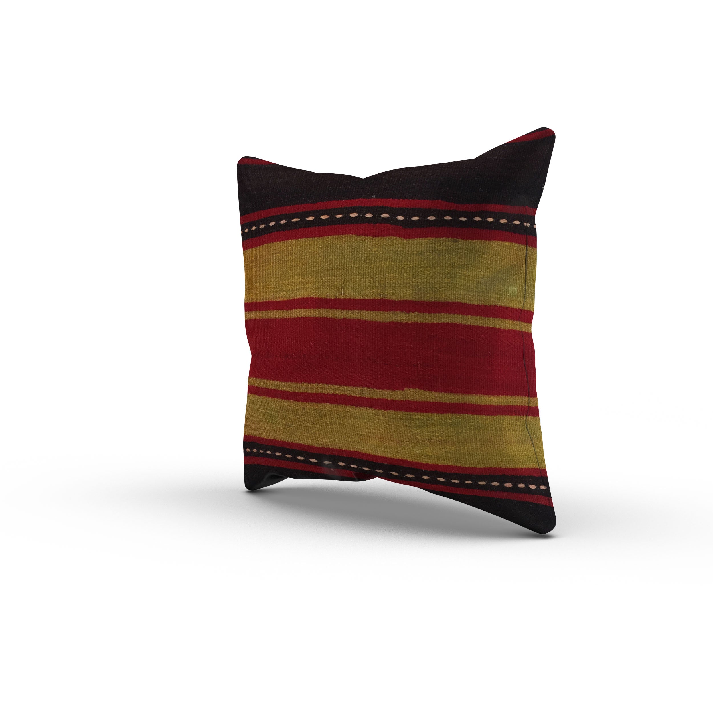 Vintage Turkish Kilim Cushion Cover 50x50 cm Square Wool Kelim Pillowcase 50559