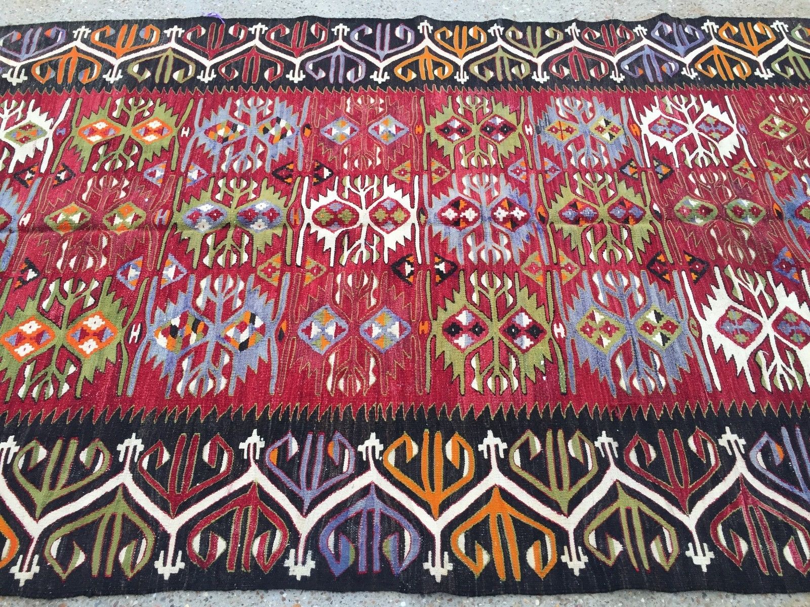 Vintage Turkish Kilim Kelim Rug 310x157 cm shabby chic wool, country home, boho Antiques:Carpets & Rugs kilimshop.myshopify.com