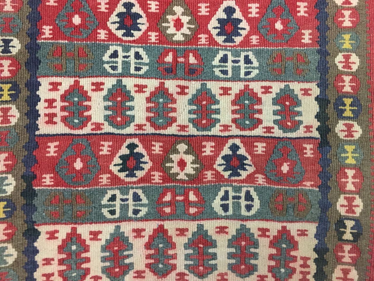Traditional Turkish Kilim Rug shabby vintage wool Boho Kelim 94x57cm Small Antiques:Carpets & Rugs kilimshop.myshopify.com