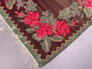 Vintage Moldovan Kilim 270x162 cm Kelim Wool Rug Large