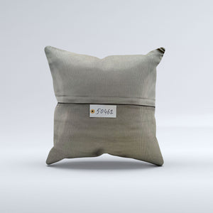 Vintage Turkish Kilim Cushion Cover 50x50 cm Square Wool Kelim Pillowcase 50462