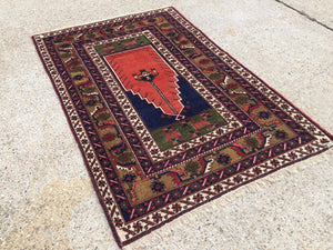 £950 Turkish Vintage Prayer Rug vegetable dye175x115cm Persian Afghan Tribal Home, Furniture & DIY:Rugs & Carpets:Rugs kilimshop.myshopify.com