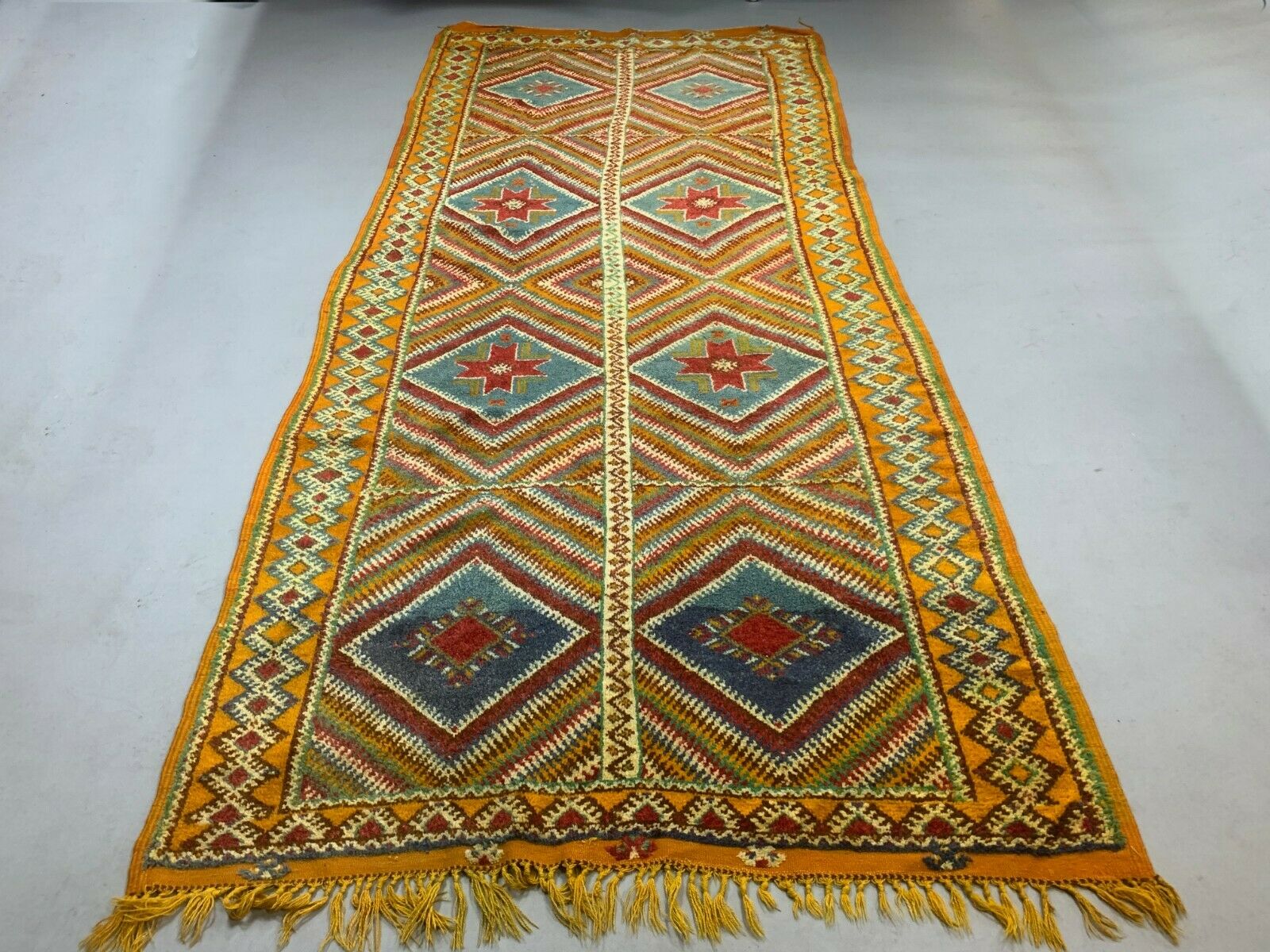 Vintage Moroccan Rug 345x150 cm Tazenacht Berber Atlas, Tribal kilimshop.myshopify.com