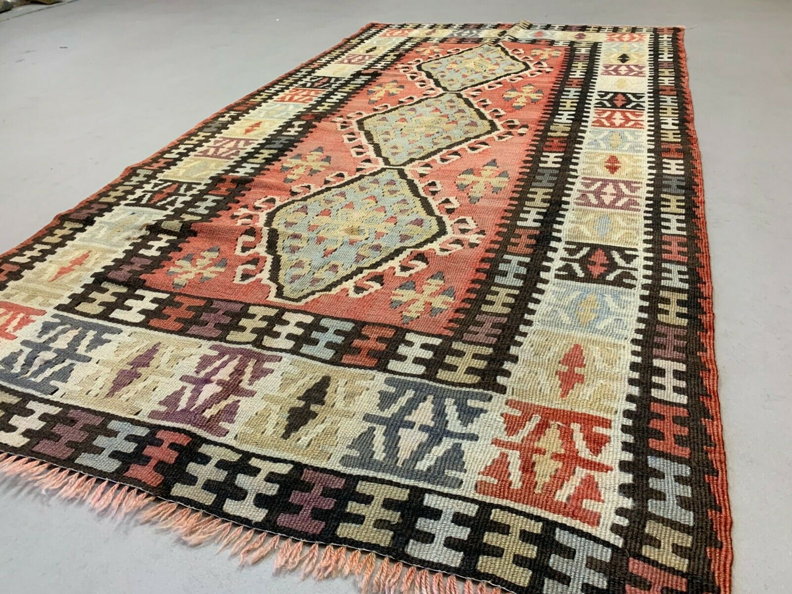 Vintage Turkish Kilim Kelim Rug shabby, country home, boho 185x98 cm medium Antiques:Carpets & Rugs kilimshop.myshopify.com