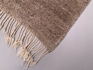 Vintage Turkish Camel Hair Rug 200x133 cm Turkish Carpet beige, Medium