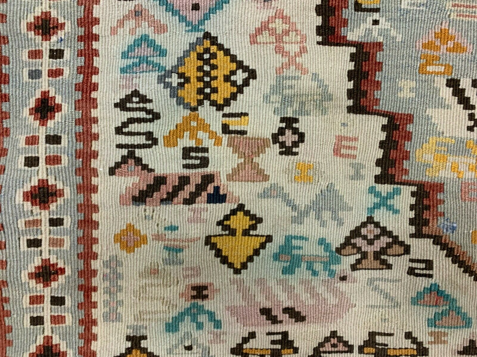 Vintage Turkish Kilim 205x120 cm shabby, country home, boho Old Kelim Rug medium Antiques:Carpets & Rugs kilimshop.myshopify.com