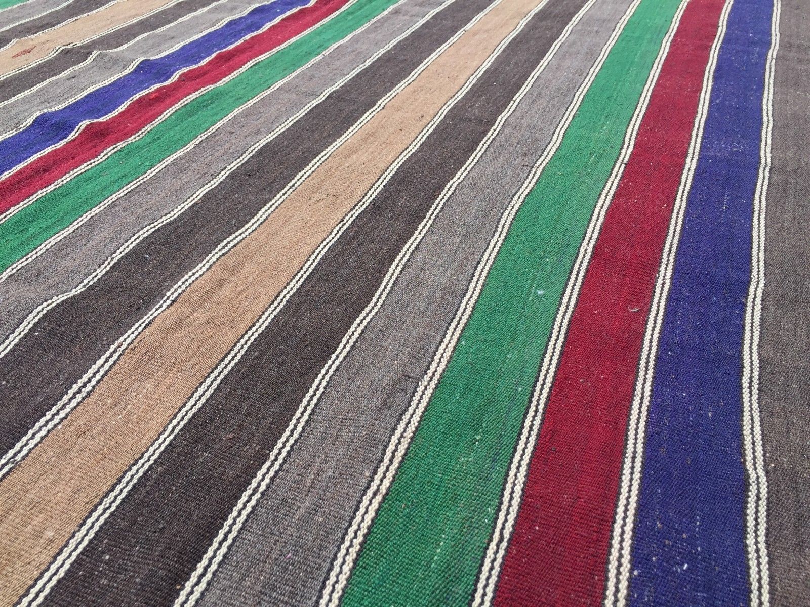 Vintage Turkish Kilim Kelim Rug 360x170cm shabby chic wool, country home, boho Home, Furniture & DIY:Rugs & Carpets:Rugs kilimshop.myshopify.com