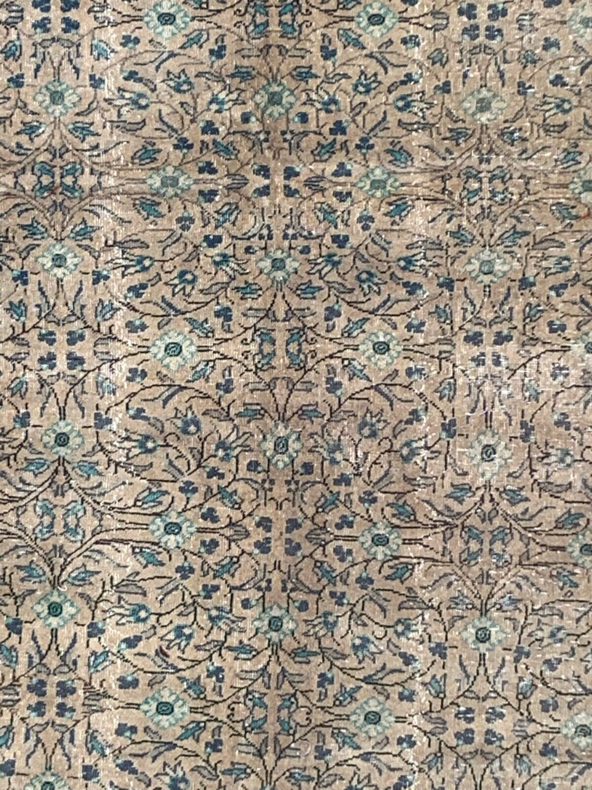 Vintage Turkish Rug 289x193 cm, Tribal Wool Carpet Large