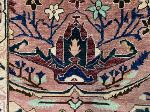 Unusual Afghan Wool Ziegler Rug 250x156 cm Handmade Chobi Rug, Purple Beige Blue